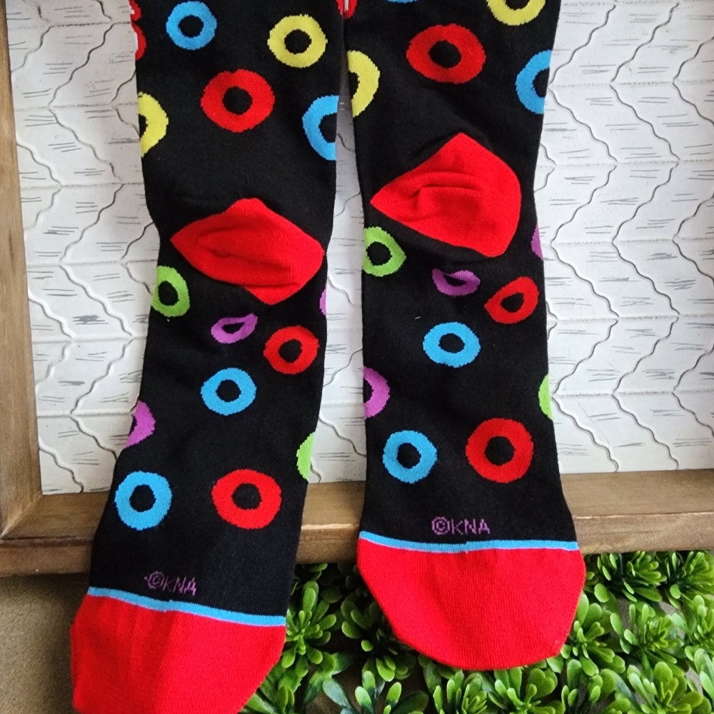 NWT Odd Sox Froot Loops Over the Calf Socks - Picture 2 of 4